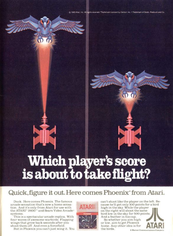 Phoenix Magazine Advertisement (Magazine Advertisements): Videogaming and Computer Gaming Illustrated (USA), June 1983 (page 57)