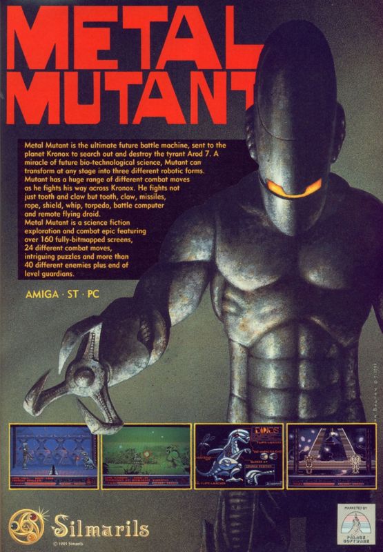 Metal Mutant Magazine Advertisement (Magazine Advertisements): CU Amiga Magazine (UK) Issue #16 (June 1991). Courtesy of the Internet Archive. Page 13