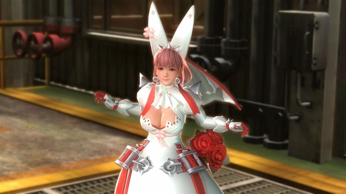 Dead or Alive 5: Last Round - Arc System Works Mashup: Honoka & Elphelt  Valentine official promotional image - MobyGames