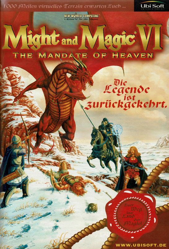 Might and Magic VI: The Mandate of Heaven Magazine Advertisement (Magazine Advertisements): PC Player (Germany), Issue 05/1998