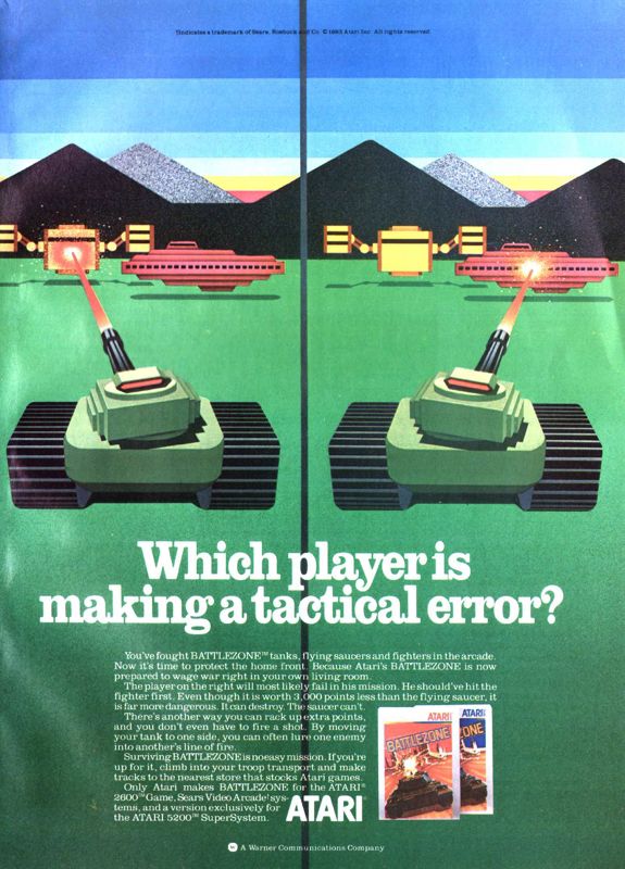 Battlezone Magazine Advertisement (Magazine Advertisements): Videogaming & Computergaming Illustrated (USA), December 1983 (page 5)