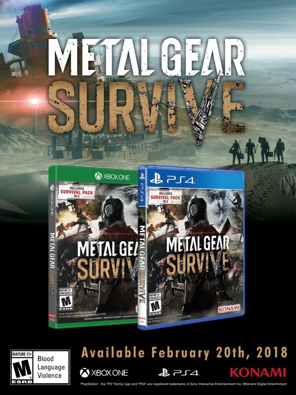 Metal Gear: Survive Magazine Advertisement (Magazine Advertisements): Walmart GameCenter (US), Issue 55 (2018) Page 9