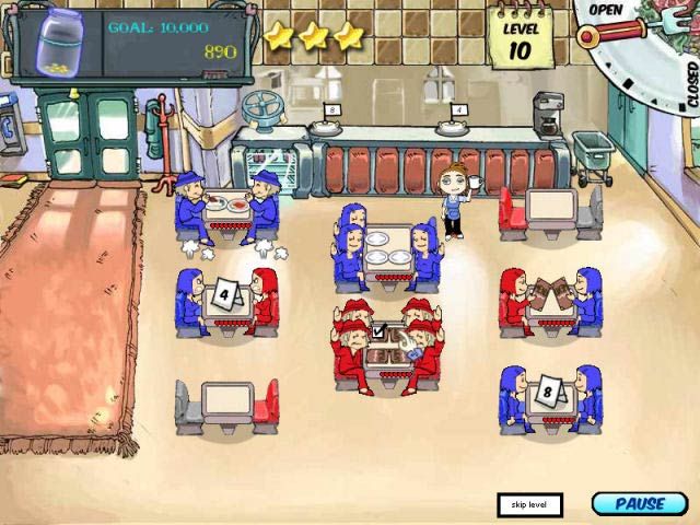 Diner Dash Screenshot (Big Fish Games)