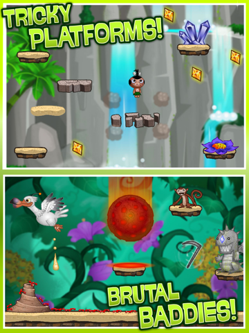 Pocket God: Ooga Jump Screenshot (iTunes Store)