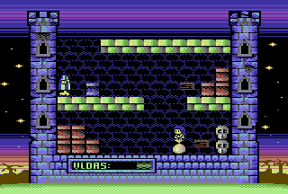 Nanako in Classic Japanese Monster Castle Screenshot (The Mojon Twins product page (C64 version))