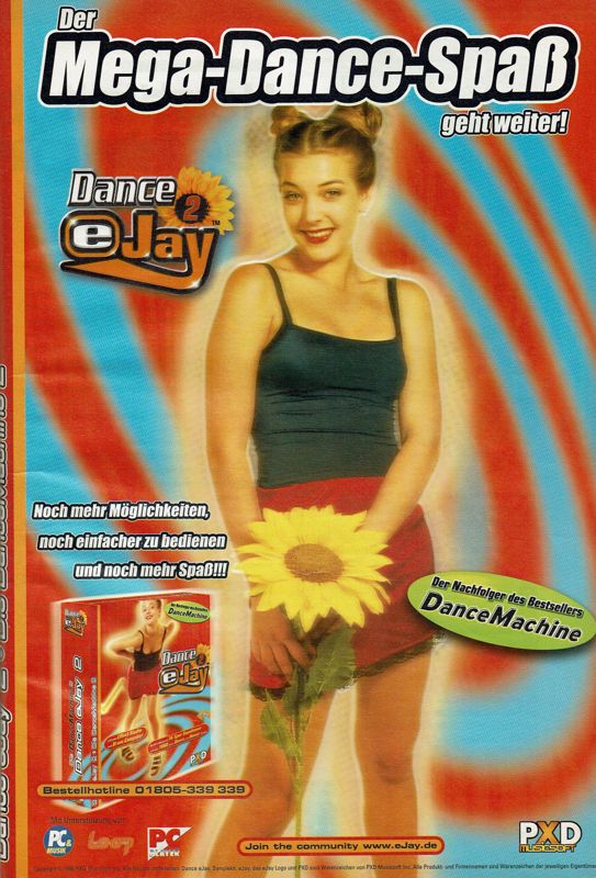Dance eJay 2: Techno Edition Magazine Advertisement (Magazine Advertisements): PC Player (Germany), Issue 11/1998
