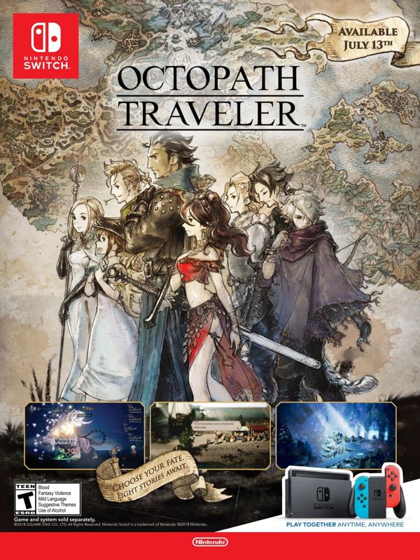 Octopath Traveler Magazine Advertisement (Magazine Advertisements): Walmart GameCenter (US), Issue 57 (2018) Page 23