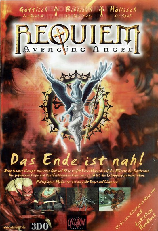 Requiem: Avenging Angel Magazine Advertisement (Magazine Advertisements): PC Player (Germany), Issue 04/1999