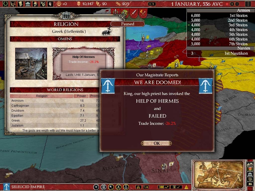 Europa Universalis: Rome - Gold Edition Screenshot (Steam)