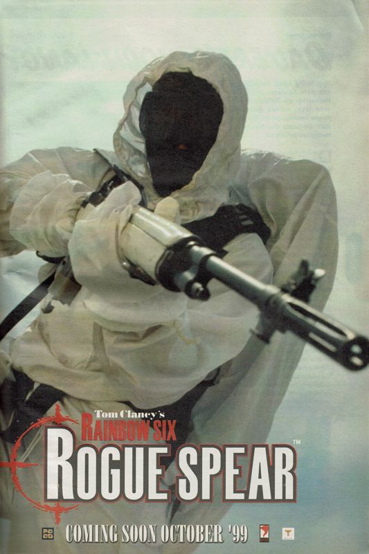 Tom Clancy's Rainbow Six: Rogue Spear Magazine Advertisement (Magazine Advertisements): PC Player (Germany), Issue 10/1999