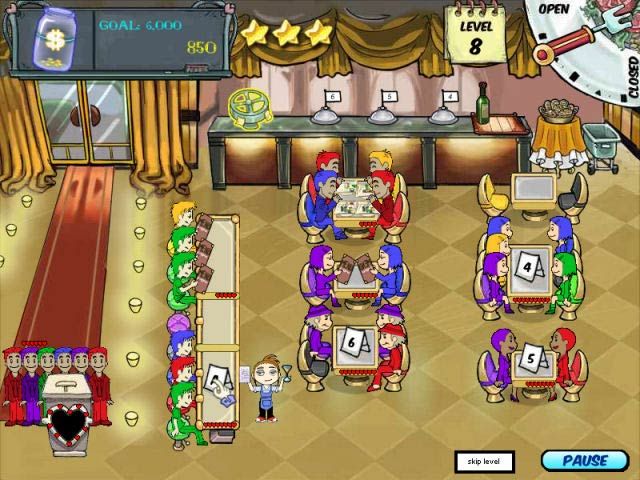 Diner Dash Screenshot (From the Big Fish Games page.)