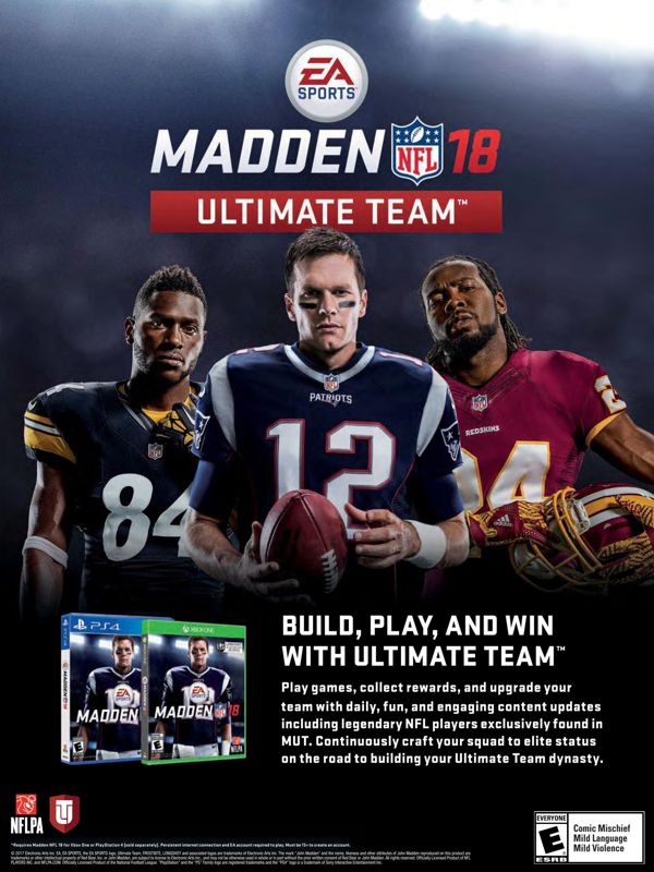 Madden NFL 18 (G.O.A.T. Edition) official promotional image - MobyGames