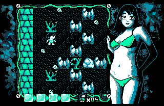 Nanako Descends to Hell Screenshot (The Mojon Twins product page): Amstrad CPC