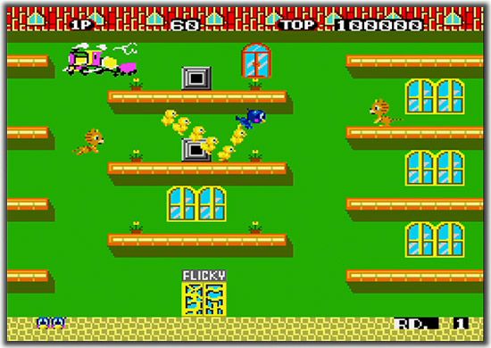 Game no Kanzume: Otokuyō Screenshot (Mega Drive Mini site): フリッキー Flicky