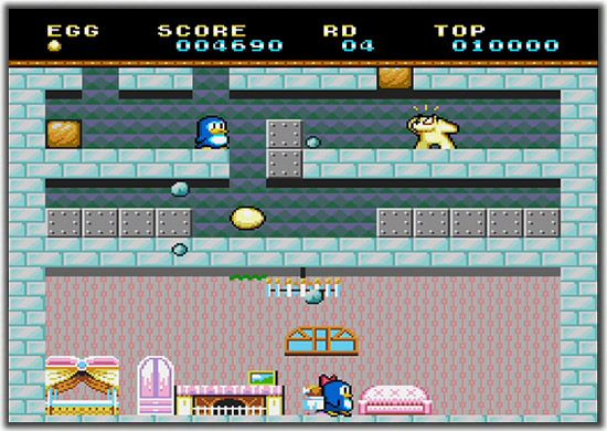 Game no Kanzume: Otokuyō Screenshot (Mega Drive Mini site): イカスぜ！ 恋のどきどきペンギンランドMD Ikasuze! Koi no Doki Doki Penguin Land MD