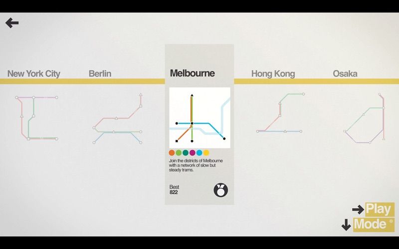Mini Metro Screenshot (Mac App Store)