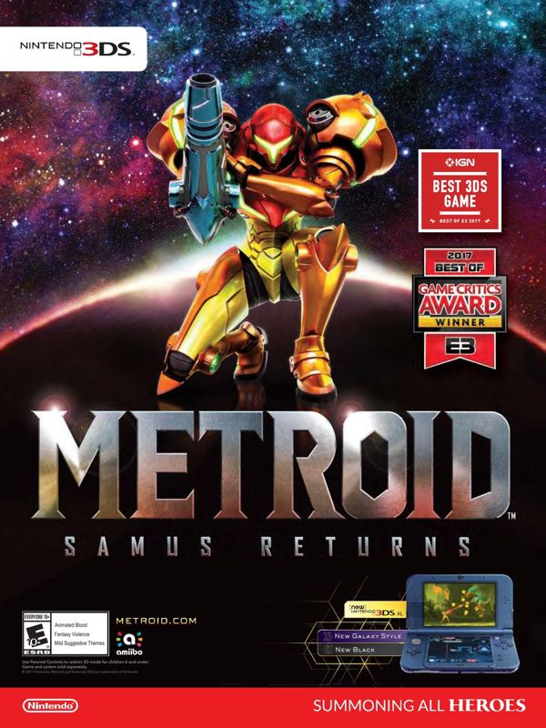 Metroid: Samus Returns Magazine Advertisement (Magazine Advertisements): Page 25