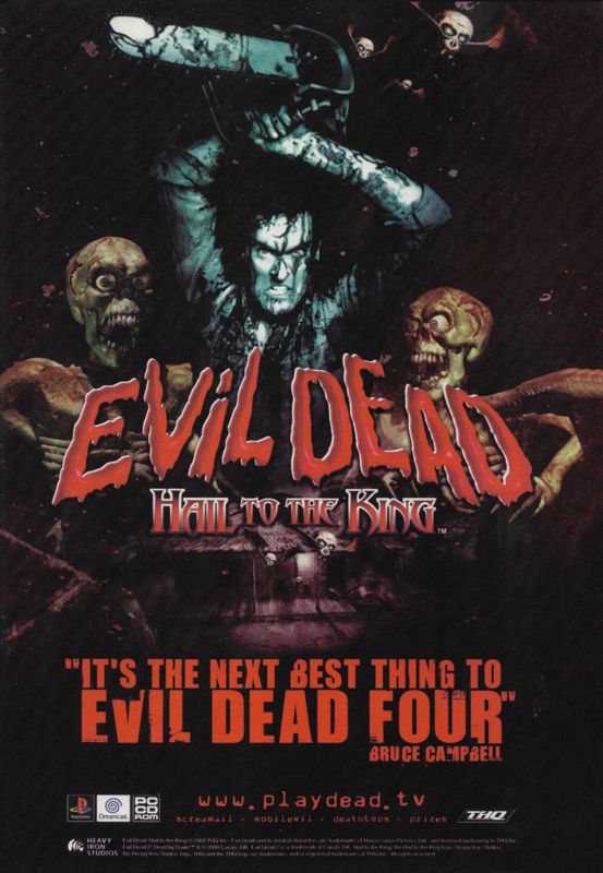 Evil Dead: Hail to the King Magazine Advertisement (Magazine Advertisements):<br> PC Gamer (Sweden), Issue 55 (July 2001)