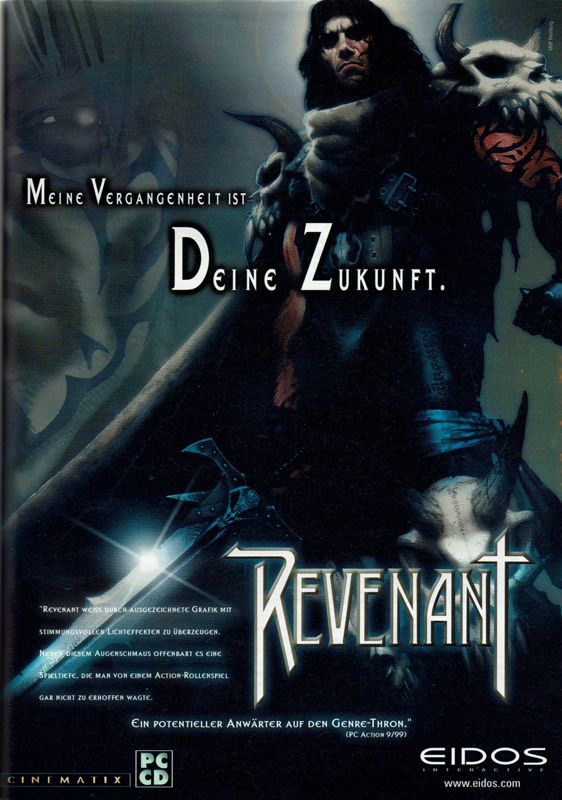 Revenant Magazine Advertisement (Magazine Advertisements): PC Player (Germany), Issue 12/1999
