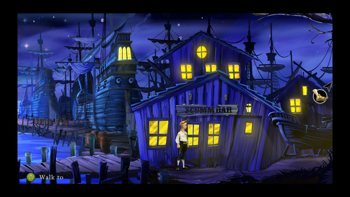 The Secret of Monkey Island: Special Edition Screenshot (LucasArts website): Docks