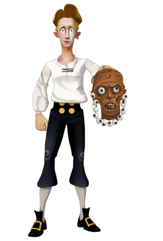 The Secret of Monkey Island: Special Edition Concept Art (LucasArts website): with head