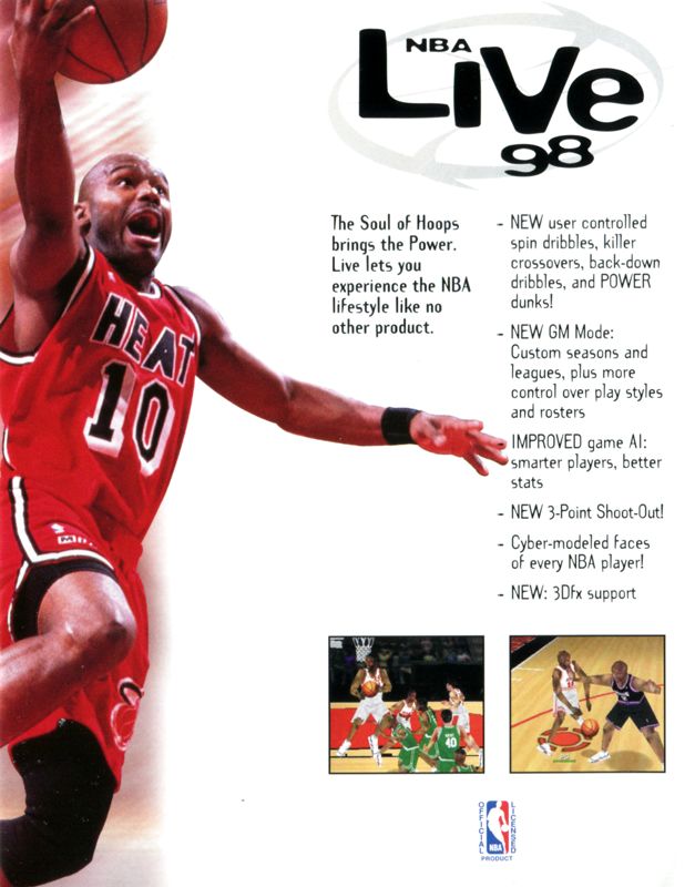 NBA Live 98 Catalogue (Catalogue Advertisements): EA Sports (PC-CD for 98) (820725)