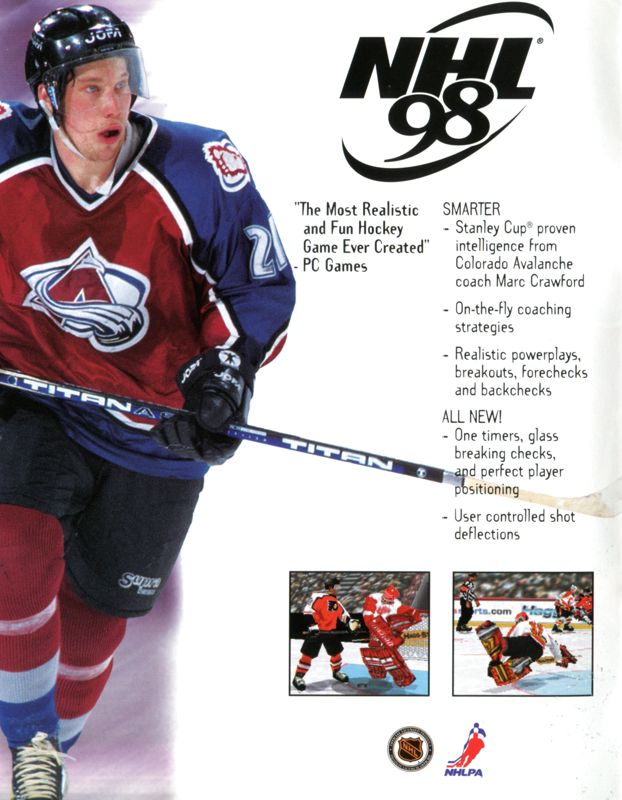 NHL 98 Catalogue (Catalogue Advertisements): EA Sports (PC-CD for 98) (820725)