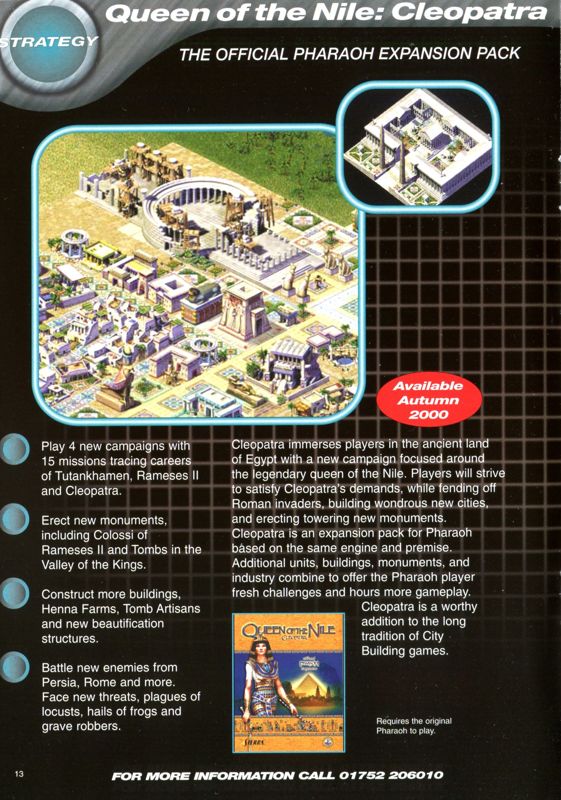 Cleopatra: Queen of the Nile Catalogue (Catalogue Advertisements): Sierra Catalogue 2000-2001 (S0020445)