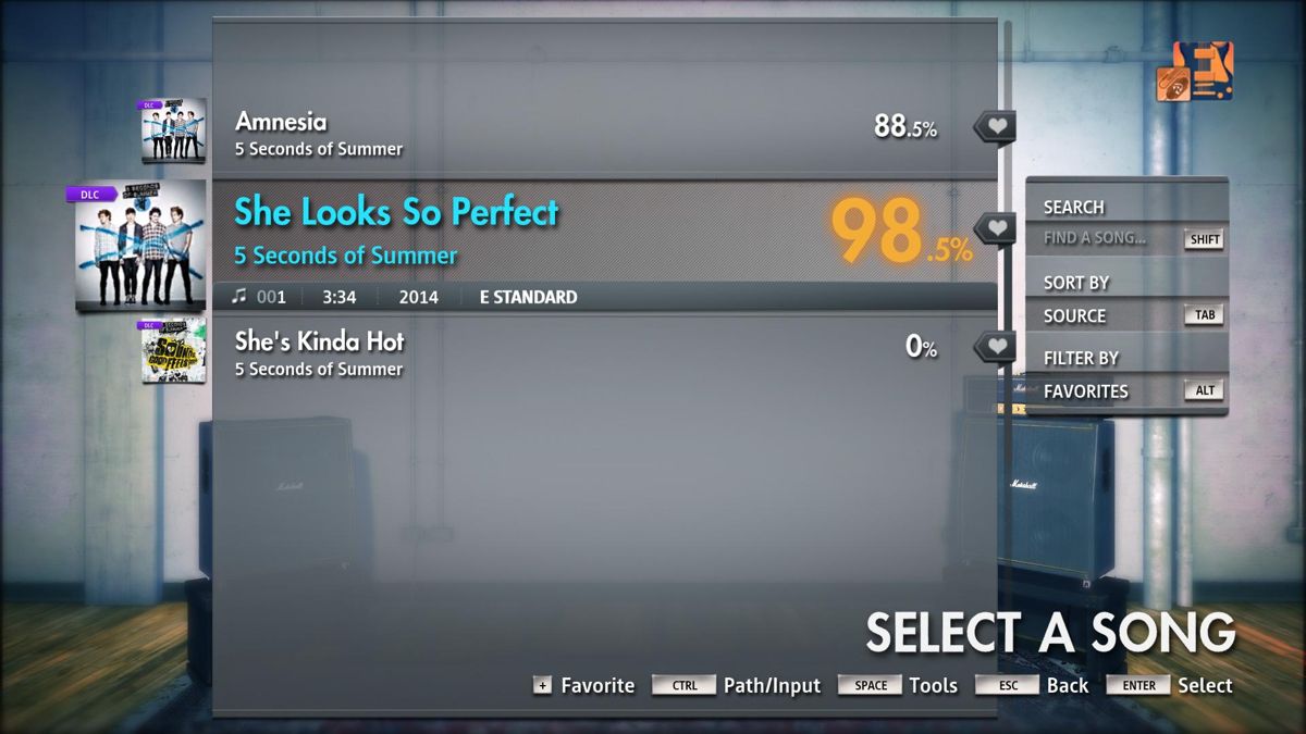 Rocksmith 2014 Edition: Remastered - 5 Seconds of Summer: She Looks So Perfect Screenshot (Steam)
