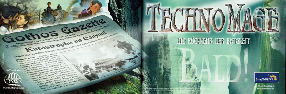 TechnoMage: Return of Eternity Magazine Advertisement (Magazine Advertisements): PC Player (Germany), Issue 07/2000