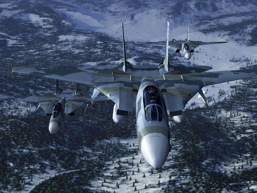 Ace Combat 5: The Unsung War Screenshot (Namco Marketing Assets CD-ROM): F-14D_formation_1