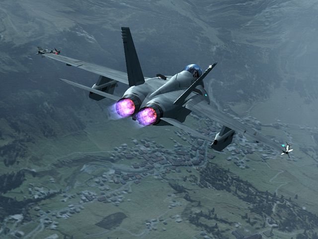Ace Combat 5: The Unsung War Screenshot (Namco Marketing Assets CD-ROM): EA-18G_single_3