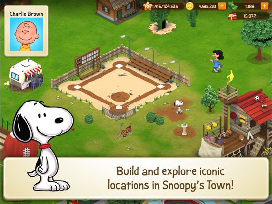Peanuts: Snoopy Town Tale Screenshot (iTunes Store)