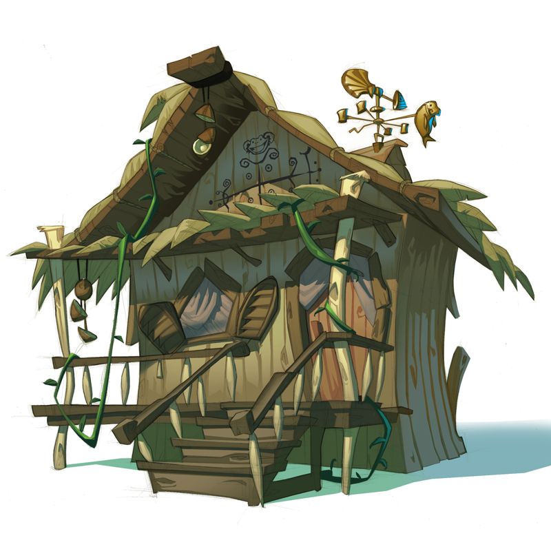 Tales of Monkey Island Concept Art (LucasArts website): Hut