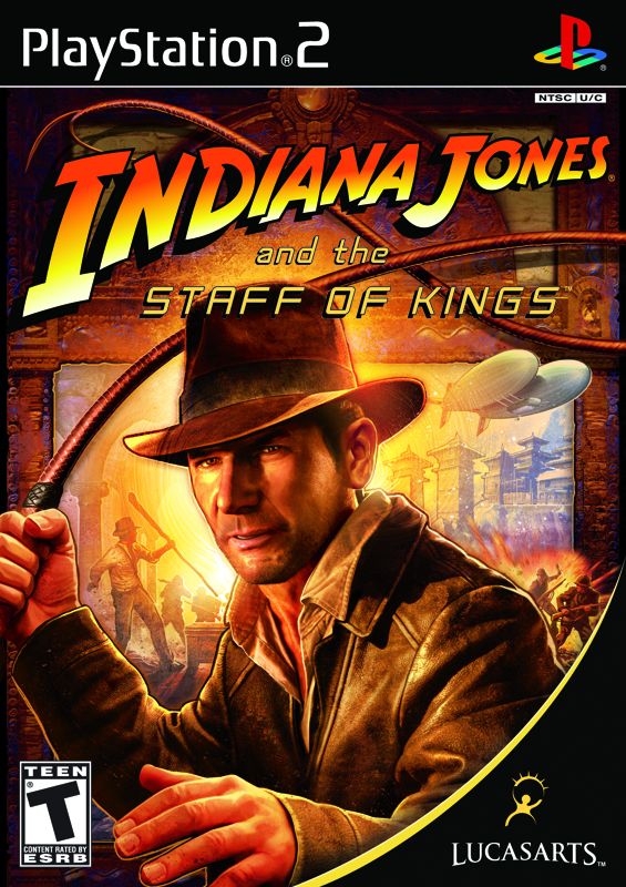 Indiana Jones and the Staff of Kings Other (LucasArts website): PS2 front box art