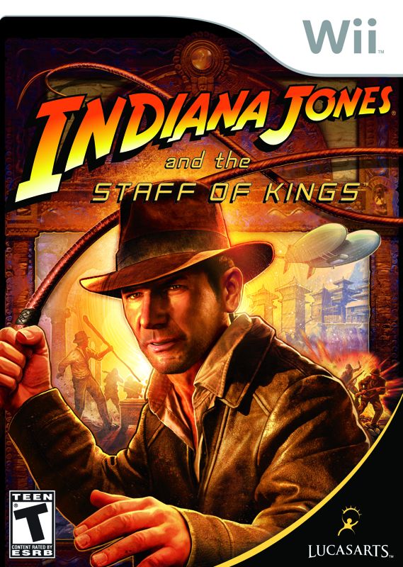 Indiana Jones and the Staff of Kings Other (LucasArts website): Wii front box art