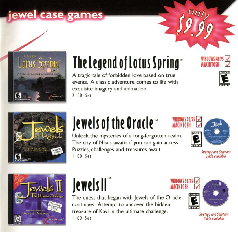 Jewels II: The Ultimate Challenge Catalogue (Catalogue Advertisements): Dreamcatcher Catalog 2001