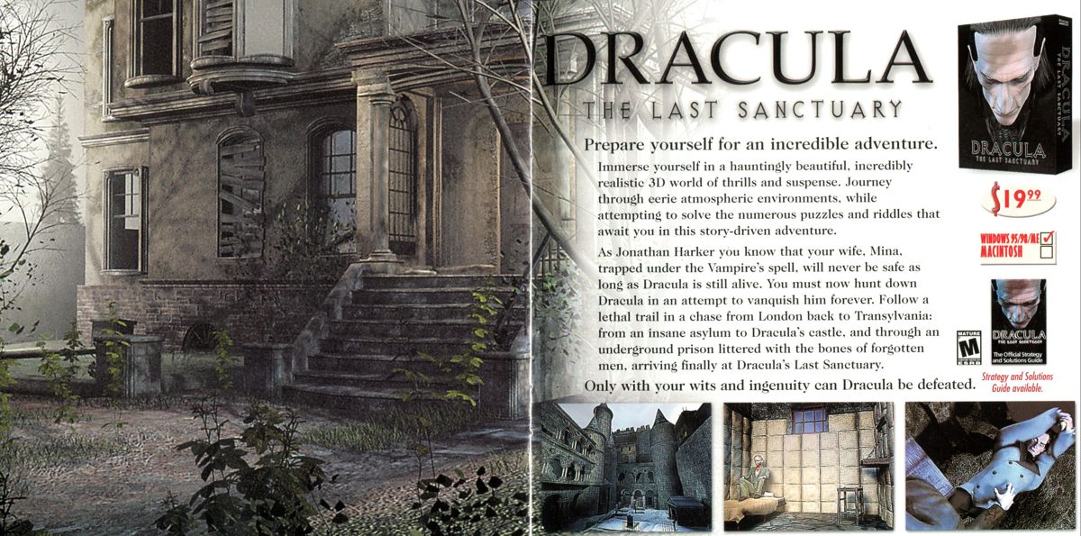 Dracula: The Last Sanctuary Catalogue (Catalogue Advertisements): Dreamcatcher Catalog 2001