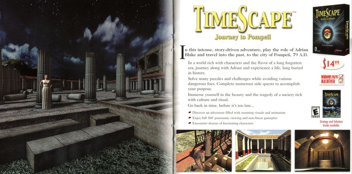 TimeScape: Journey to Pompeii Catalogue (Catalogue Advertisements): Dreamcatcher Catalog 2001