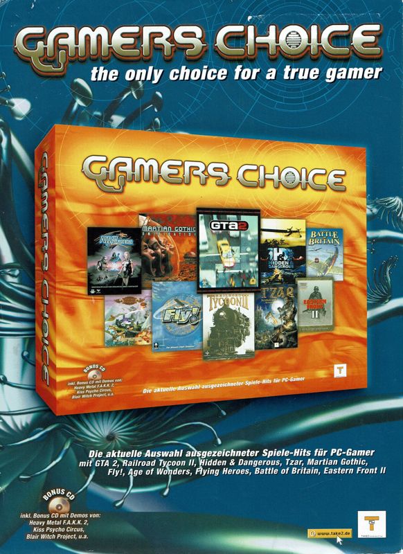 Gamers Choice Magazine Advertisement (Magazine Advertisements): PC Player (Germany), Issue 11/2000