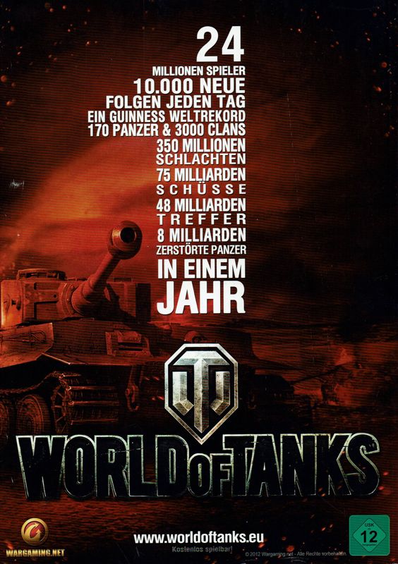 World of Tanks Magazine Advertisement (Magazine Advertisements): GameStar (Germany), Issue 06/2012