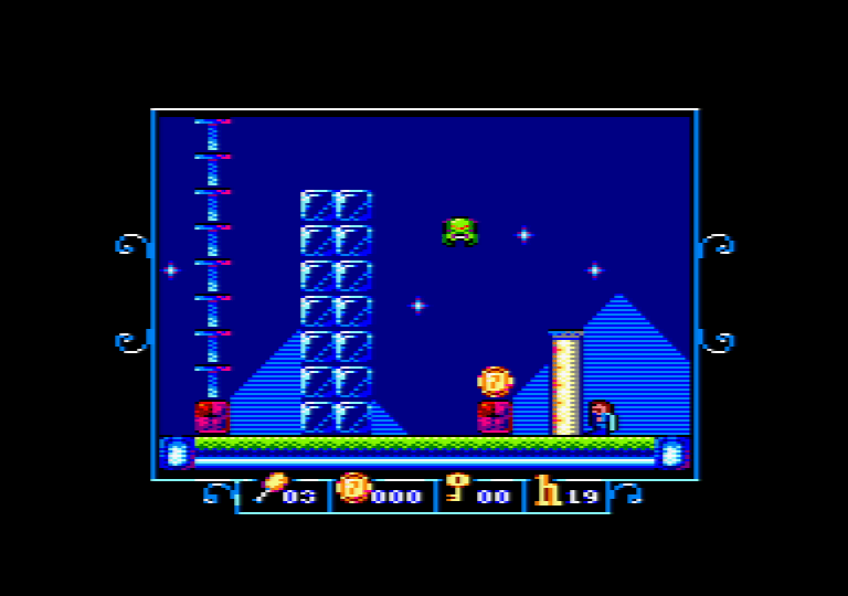 Sir Ababol II: The Ice Palace Screenshot (The Mojon Twins product page (Amstrad CPC version))