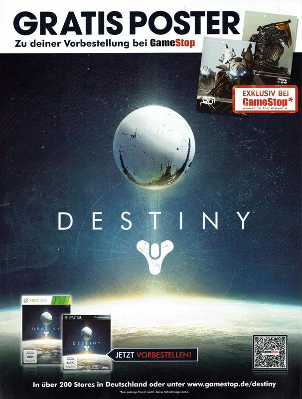 Destiny Magazine Advertisement (Magazine Advertisements): Retro Gamer (Germany), Issue 03/2013