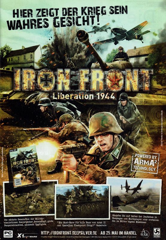 Iron Front: Liberation 1944 Magazine Advertisement (Magazine Advertisements): GameStar (Germany), Issue 06/2012