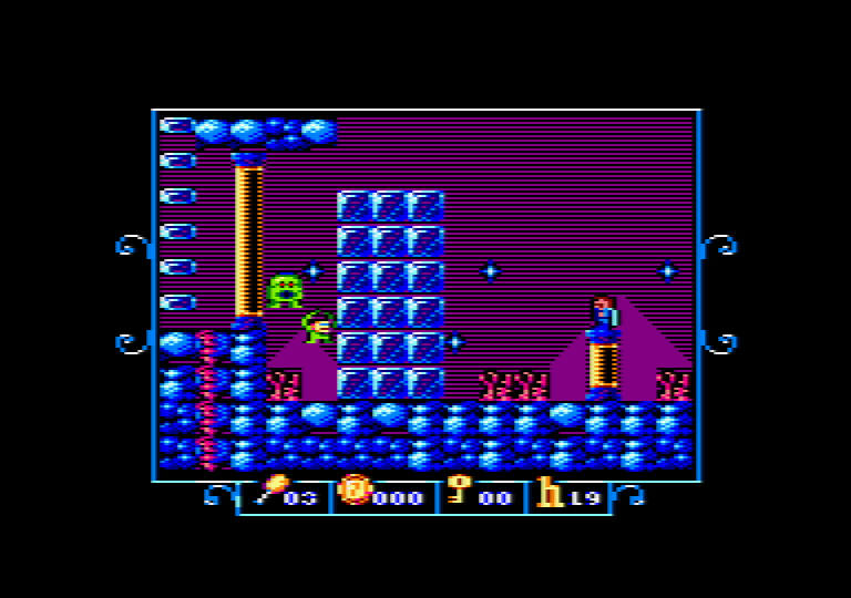 Sir Ababol II: The Ice Palace Screenshot (The Mojon Twins product page (Amstrad CPC version))