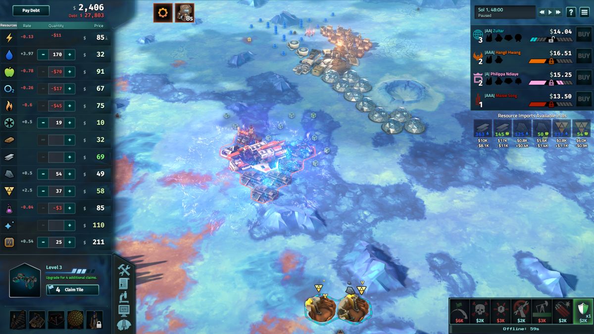 Offworld Trading Company: The Europa Wager Screenshot (Steam)
