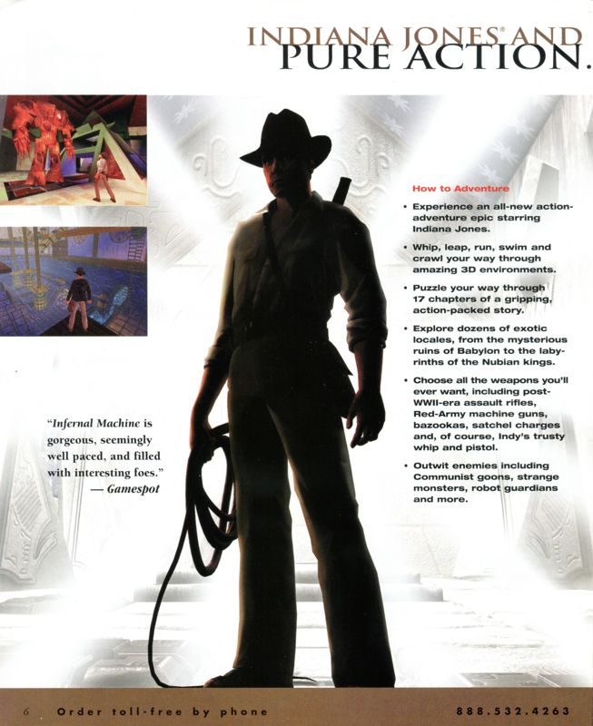 Indiana Jones and the Infernal Machine Catalogue (Catalogue Advertisements): LucasArts Company Store (Winter 1999/2000)