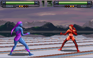 FX Fighter Screenshot (GTE Entertainment website - screenshots (1997)): Siren vs. Kiko