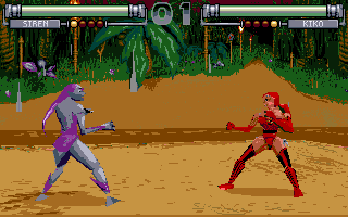 FX Fighter Screenshot (GTE Entertainment website - screenshots (1997)): Siren & Kiko