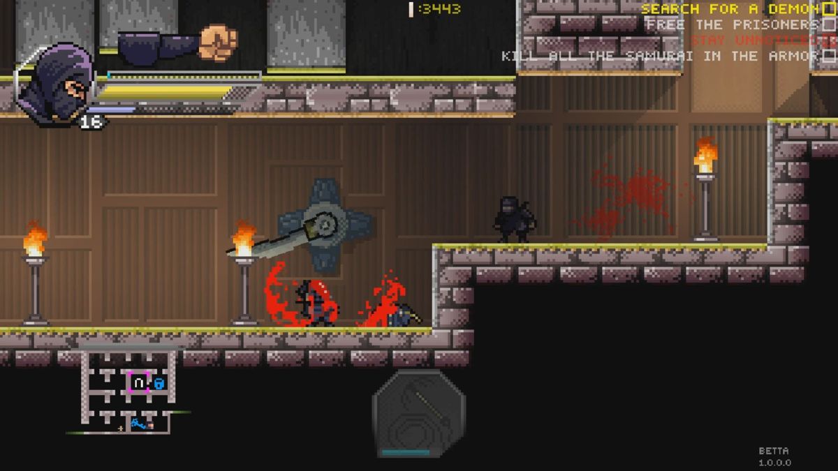 Pixel Shinobi: Nine demons of Mamoru Screenshot (Steam)